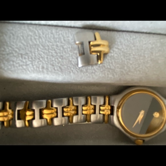 Movado Stainless and Gold Ladies Watch - Picture 6 of 7
